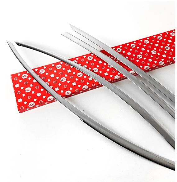 Auto Clover Chrome Wind Deflectors Set for Tesla Model 3 2017+ (4 pieces)