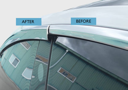 Auto Clover Chrome Wind Deflectors Set for Tesla Model 3 2017+ (4 pieces)