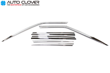 Auto Clover Chrome Wind Deflectors Set for BMW X5 E70 2007 - 2013 (6 pieces)