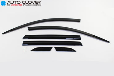 Auto Clover Wind Deflectors Set for Nissan Qashqai 2014 - 2020 (6 pieces)