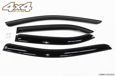 Auto Clover Wind Deflectors Set for Kia Rio 2005 - 2009 (4 pieces)