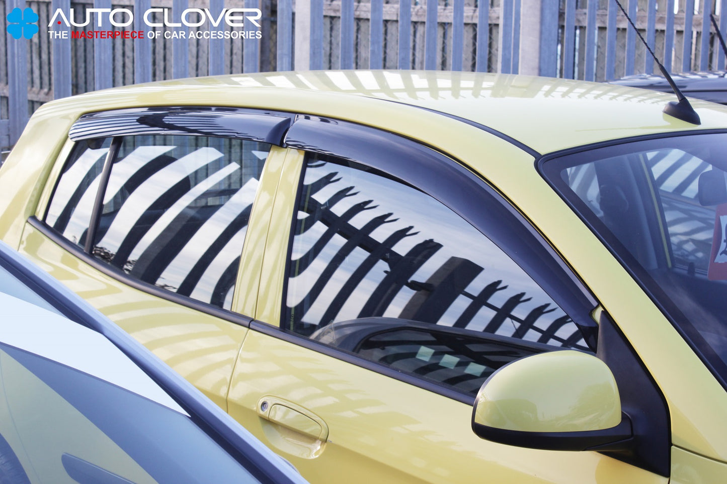 Auto Clover Wind Deflectors Set for Kia Picanto 2004 - 2009 (4 pieces)