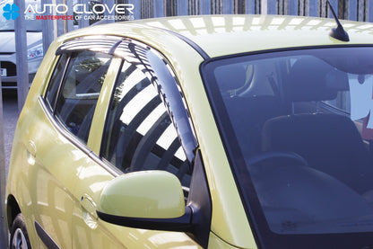 Auto Clover Wind Deflectors Set for Kia Picanto 2004 - 2009 (4 pieces)