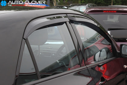 Auto Clover Wind Deflectors Set for Kia Picanto 2012 - 2016  (4 pieces)