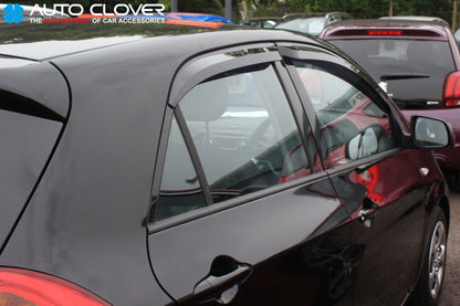 Auto Clover Wind Deflectors Set for Kia Picanto 2012 - 2016  (4 pieces)