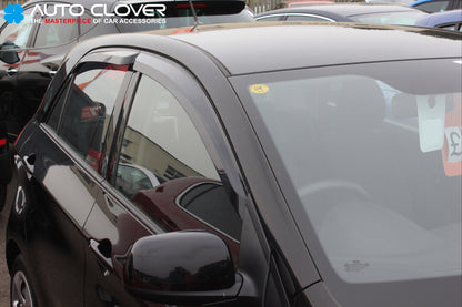 Auto Clover Wind Deflectors Set for Kia Picanto 2012 - 2016  (4 pieces)