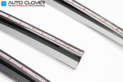 Auto Clover Chrome Wind Deflectors Set for Ford Focus MK3 2011 – 2018 (4 pieces)