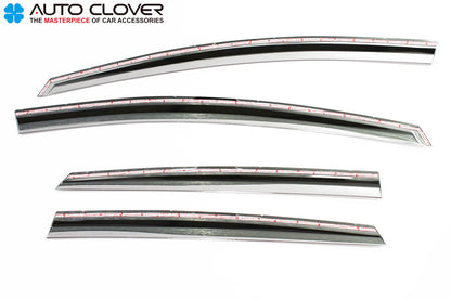 Auto Clover Chrome Wind Deflectors Set for Ford Focus MK3 2011 – 2018 (4 pieces)