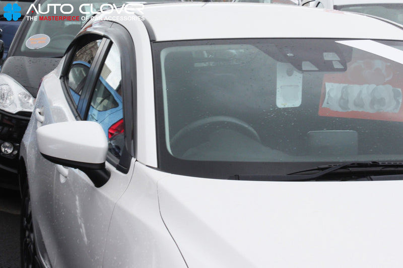 Auto Clover Wind Deflectors Set for Mazda 2 2014+ MK4 (4 pieces)