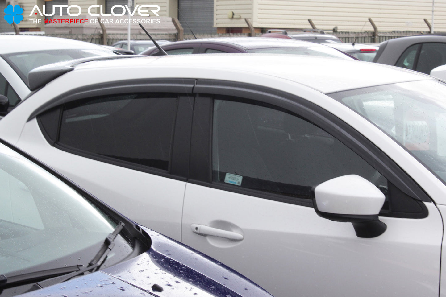 Auto Clover Wind Deflectors Set for Mazda 2 2014+ MK4 (4 pieces)