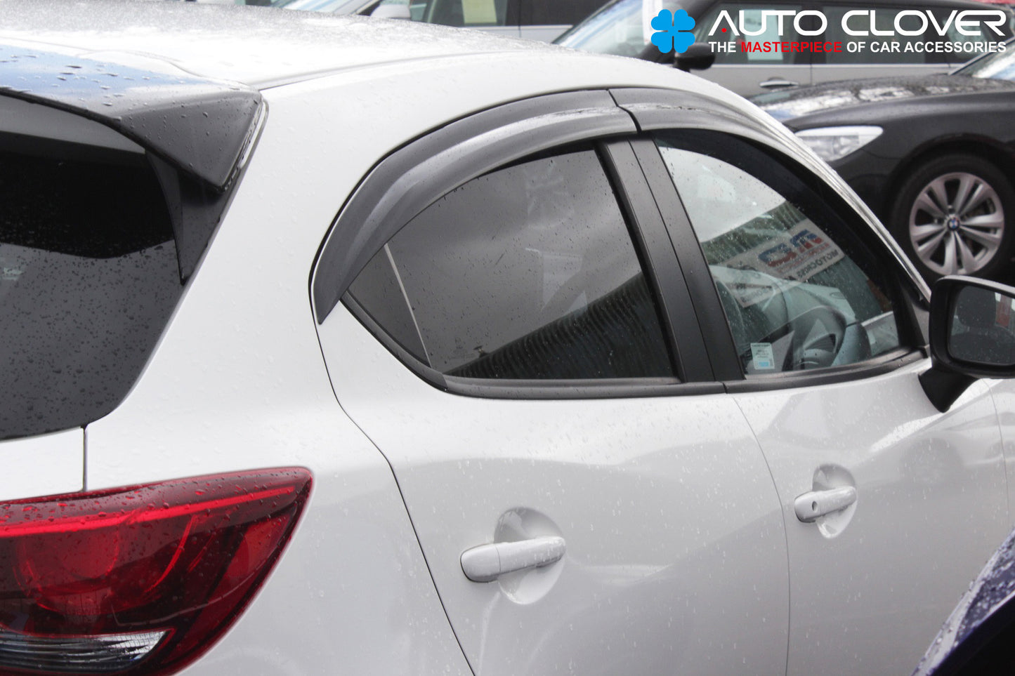 Auto Clover Wind Deflectors Set for Mazda 2 2014+ MK4 (4 pieces)