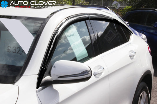 Auto Clover Premium Wind Deflectors Set for Mercedes GLE Coupe 2015 - 2019 6pcs