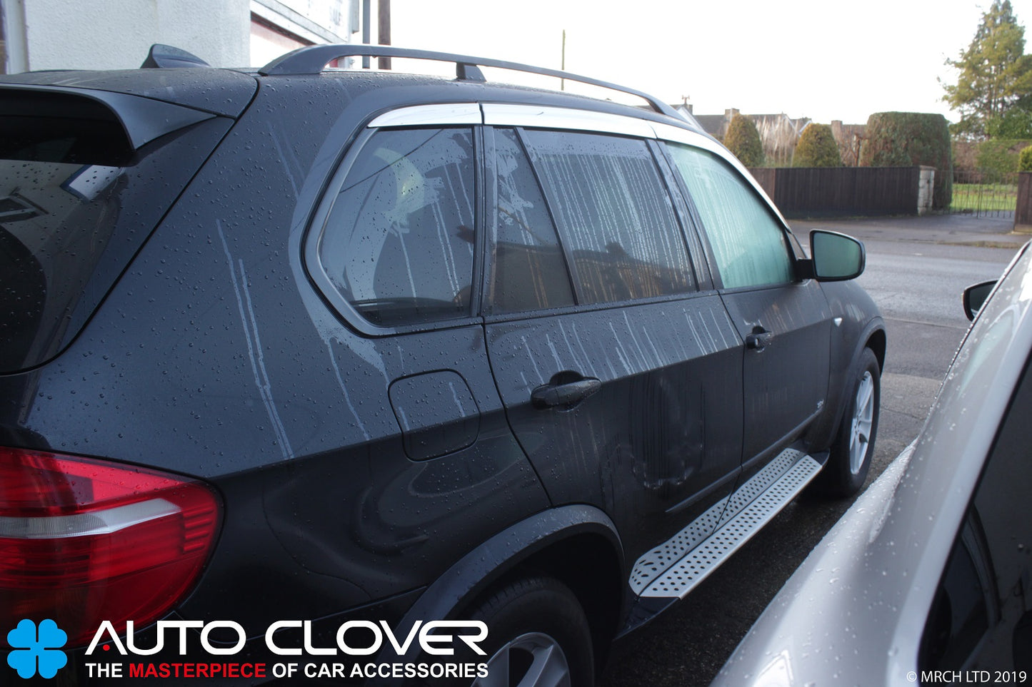 Auto Clover Chrome Wind Deflectors Set for BMW X5 E70 2007 - 2013 (6 pieces)