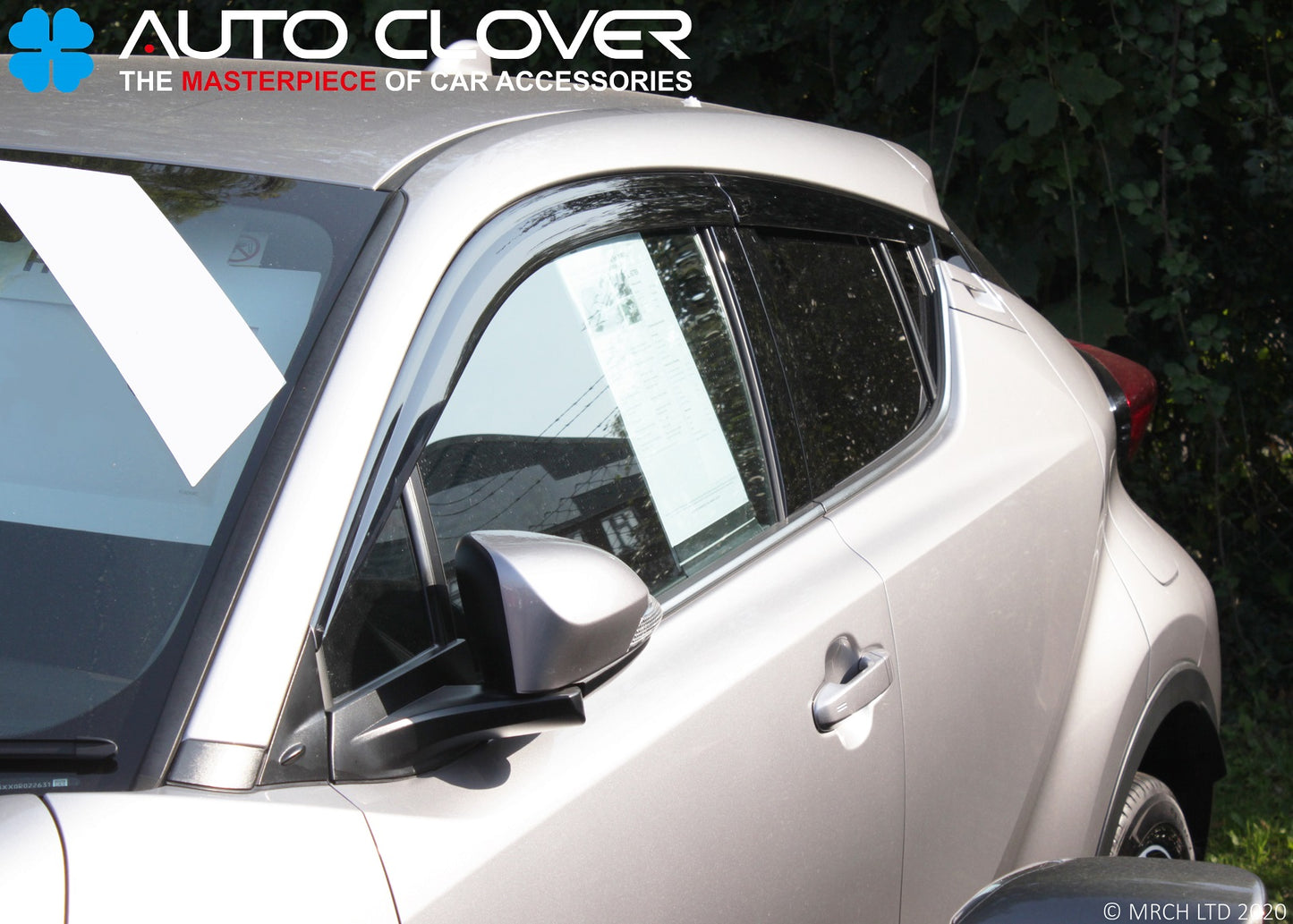 Auto Clover Wind Deflectors Set for Toyota C-HR 2016 - 2023 (4 pieces)