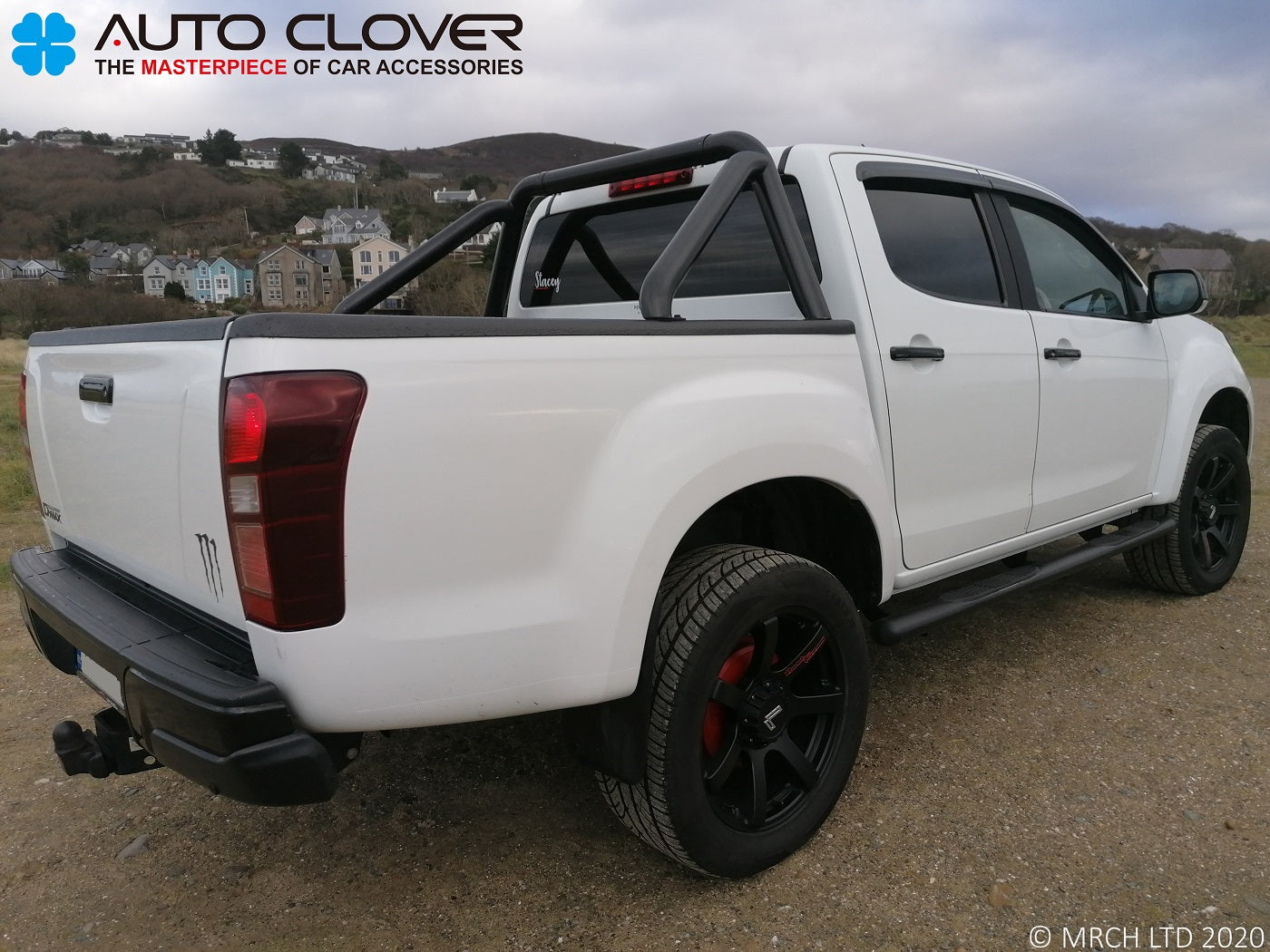 Auto Clover Wind Deflectors Set for Isuzu D-MAX 2012 - 2020 (4 pieces)