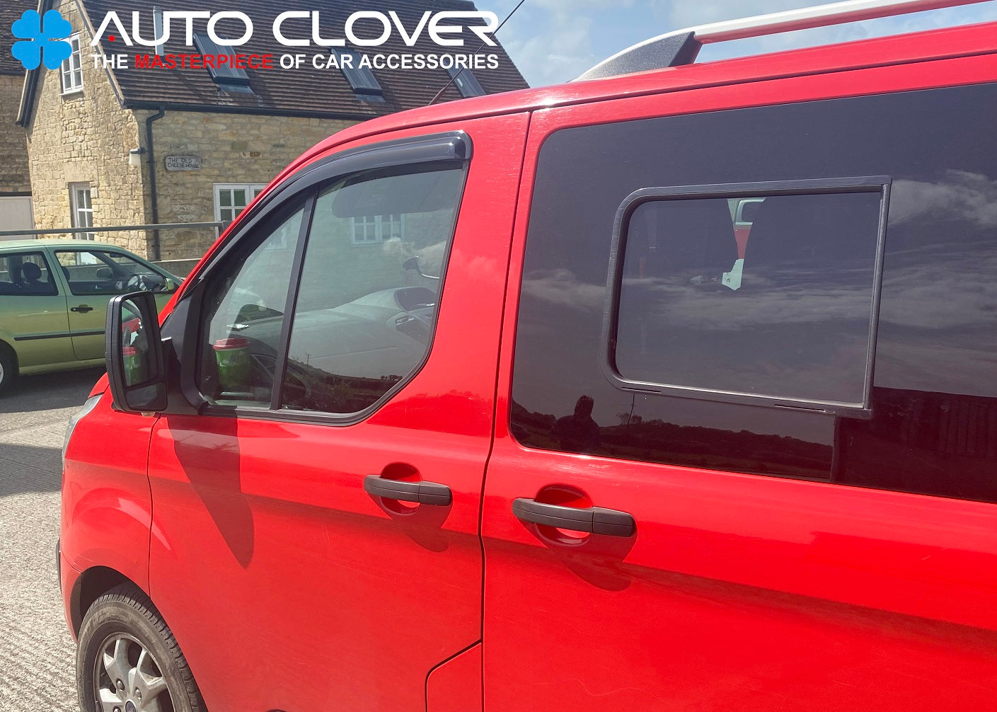 Auto Clover Wind Deflectors Set for Ford Transit Custom 2012+ (2 pieces)