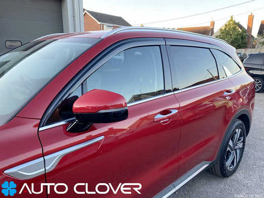 Auto Clover Wind Deflectors Set for Kia Sorento 2020+ (6 pieces)