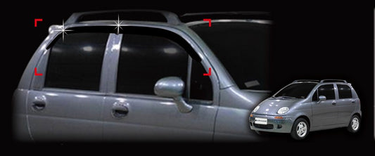 Auto Clover Wind Deflectors Set for Daewoo Matiz 1998 - 2004 (4 pieces)