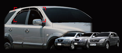 Auto Clover Wind Deflectors Set for Kia Sorento 2003 - 2009 (4 pieces)