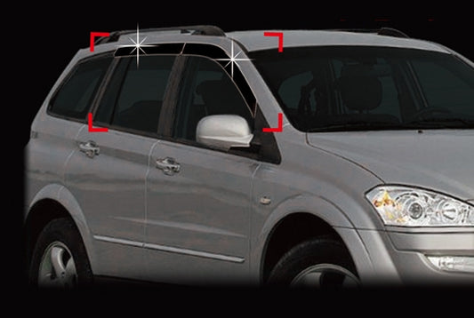 Auto Clover Wind Deflectors Set for Ssangyong Kyron 2006 - 2011 (4 pieces)