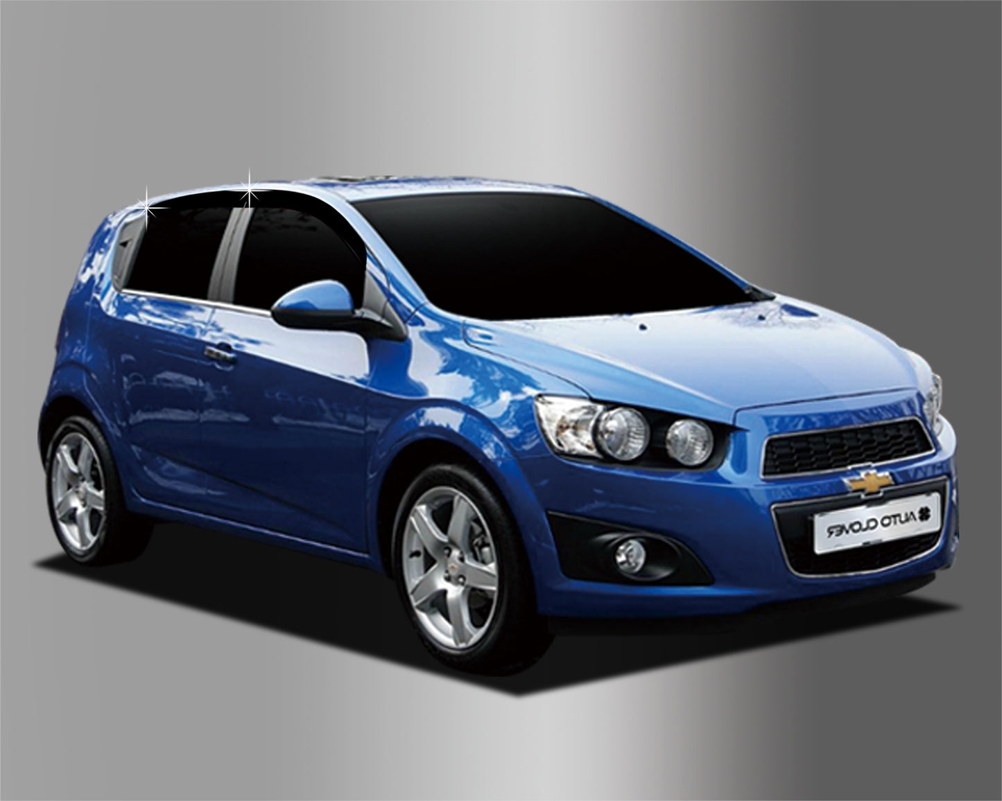 Auto Clover Wind Deflectors Set for Chevrolet Aveo 2011+ (4 pieces)