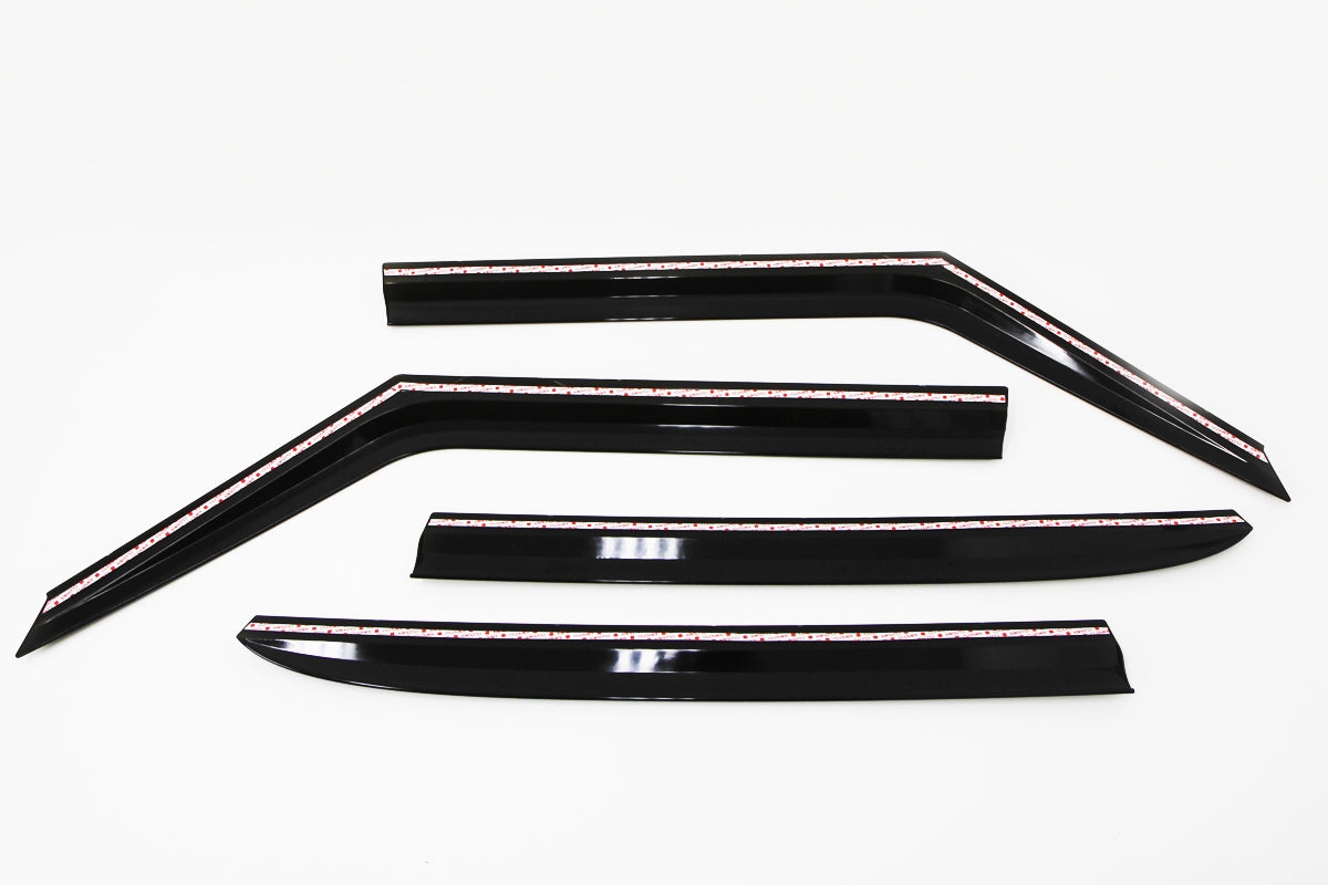 Auto Clover Wind Deflectors Set for Kia Soul 2014 - 2019 (4 pieces)