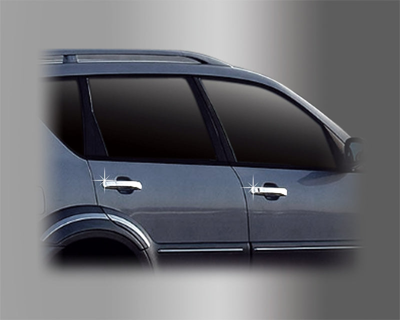 Auto Clover Chrome Exterior Door Handle Covers Trim Set for SsangYong Rodius