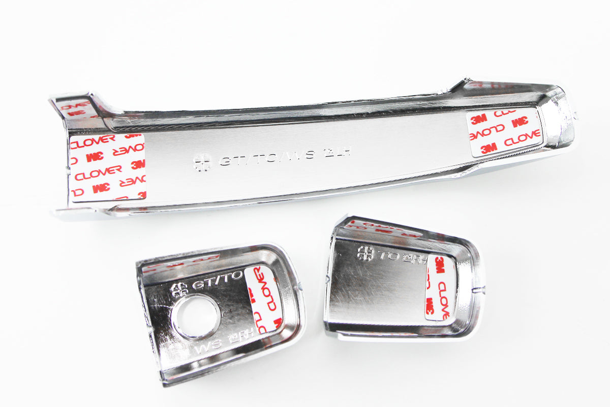Auto Clover Chrome Exterior Door Handle Trim for Vauxhall Opel Corsa D 2006 - 14