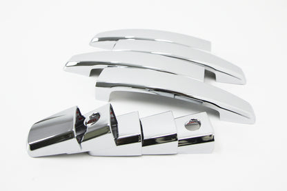 Auto Clover Chrome Exterior Door Handle Trim for Vauxhall Opel Corsa D 2006 - 14