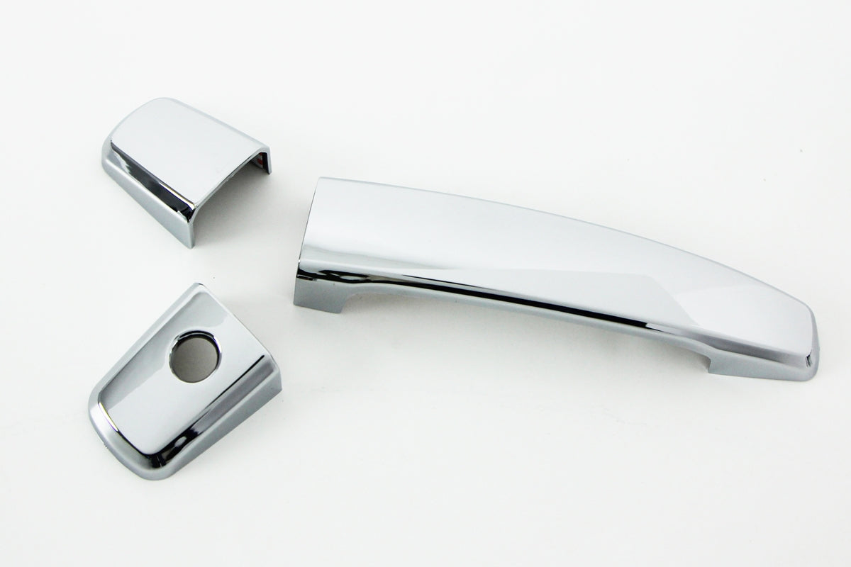 Auto Clover Chrome Exterior Door Handle Trim for Vauxhall Opel Corsa D 2006 - 14