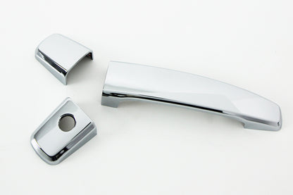 Auto Clover Chrome Exterior Door Handle Trim for Vauxhall Opel Corsa D 2006 - 14