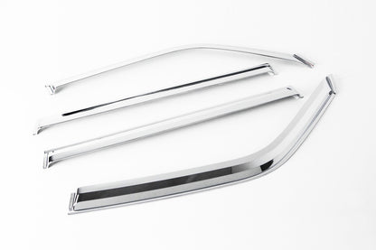 Auto Clover Chrome Wind Deflectors Set for Hyundai Terracan 2001 - 2007 (4 pcs)