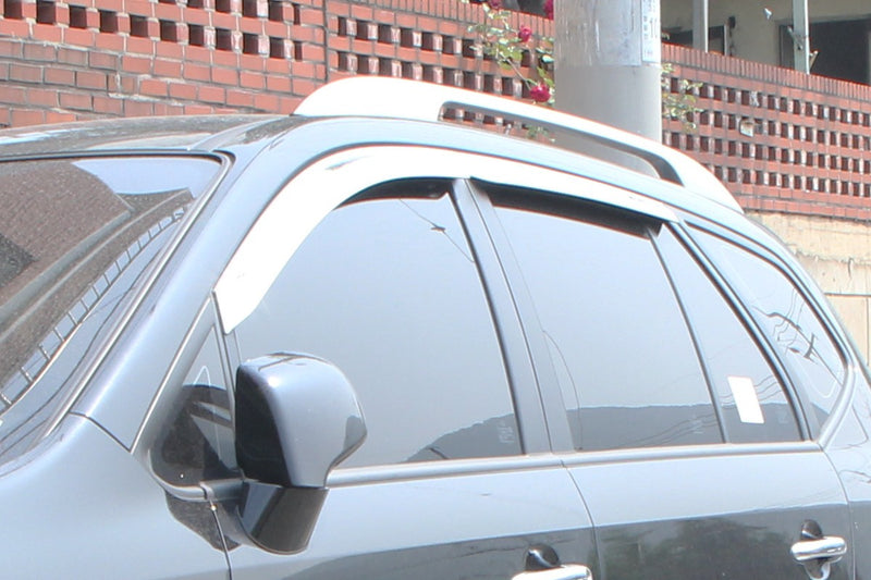 Auto Clover Chrome Wind Deflectors Set for Kia Carens 2006 - 2012 (4 pieces)