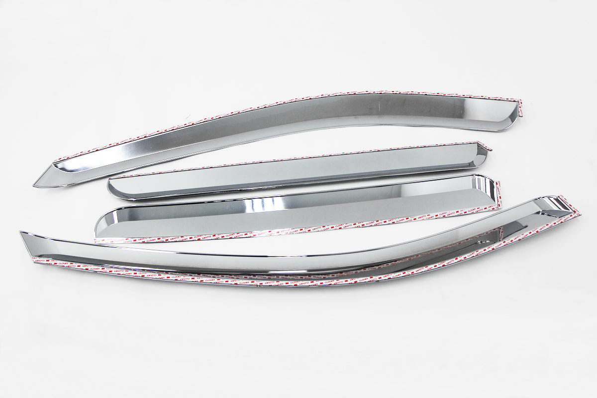 Auto Clover Chrome Wind Deflectors for Ssangyong Korando Sports / Musso 2013-18