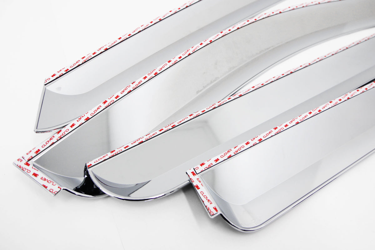 Auto Clover Chrome Wind Deflectors for Ssangyong Korando Sports / Musso 2013-18