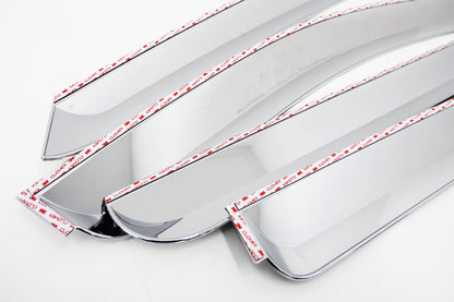 Auto Clover Chrome Wind Deflectors for Ssangyong Korando Sports / Musso 2013-18