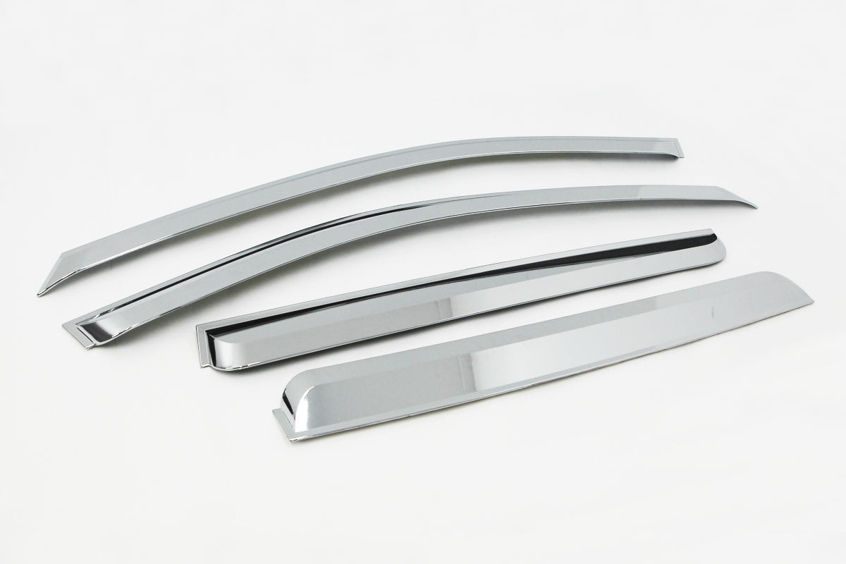 Auto Clover Chrome Wind Deflectors for Ssangyong Korando Sports / Musso 2013-18