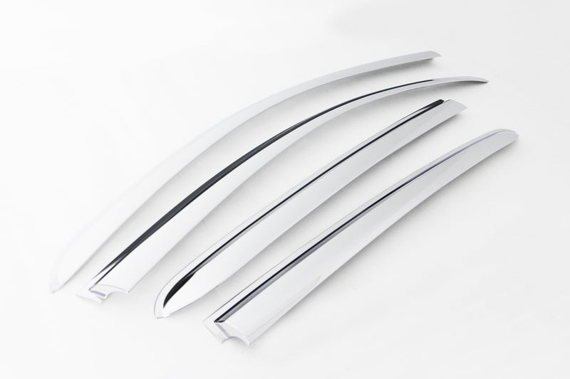 Auto Clover Chrome Wind Deflectors Set for Chevrolet Spark 2010 - 2015  (4 pieces)