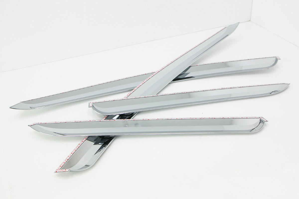 Auto Clover Chrome Wind Deflectors Set for Hyundai IX35 2010 - 2015 (4 pieces)