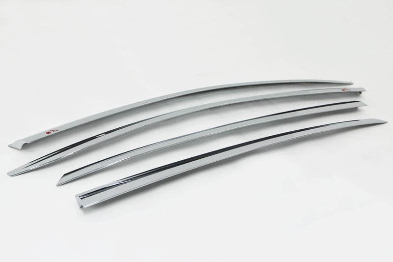 Auto Clover Chrome Wind Deflectors Set for Isuzu D-MAX 2012 - 2020 (4 pieces)