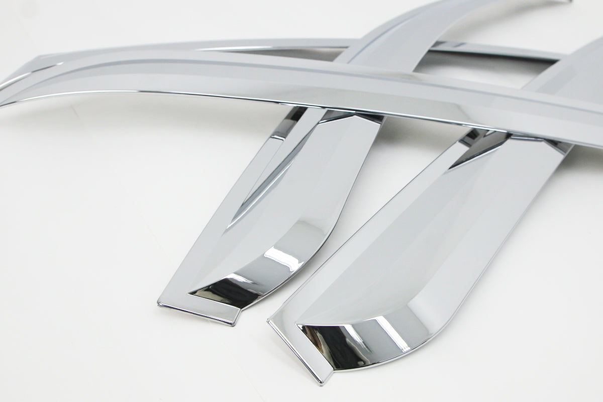 Auto Clover Chrome Wind Deflectors for Ssangyong Korando 2011 - 2019 (4 pieces)