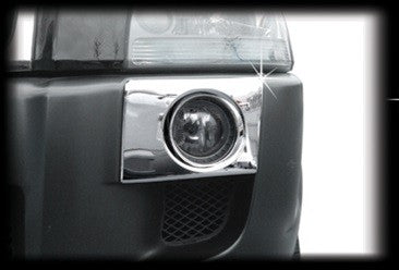 Auto Clover Chrome Fog Light Covers Surrounds Trim for Hyundai Tucson 2004-2010