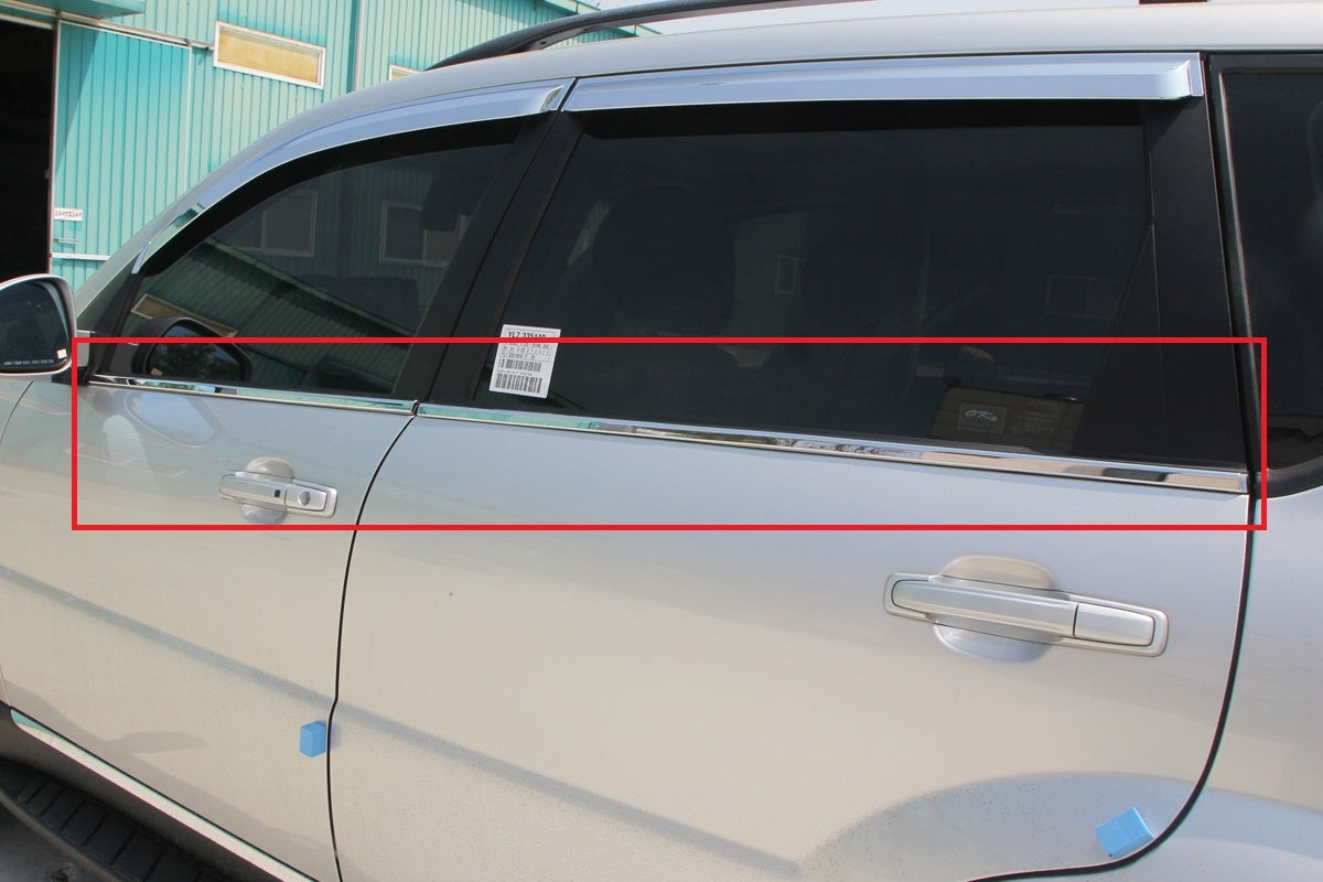 Auto Clover Chrome Side Door Window Frame Trim for SsangYong Rexton 2003 - 2013