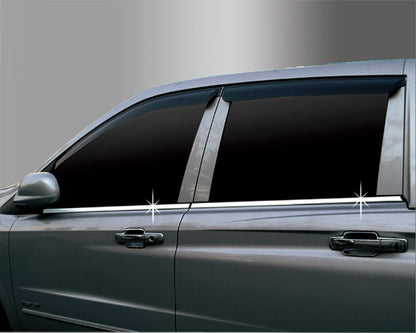 Auto Clover Chrome Window Frame Trim for Ssangyong Korando Sports /Musso 2013-18