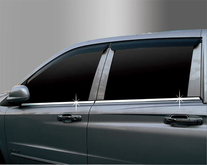 Auto Clover Chrome Side Door Window Frame Trim for Ssangyong Kyron 2006 - 2011