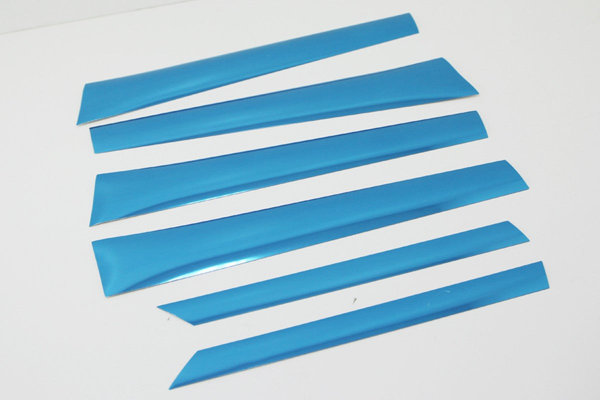 Auto Clover PVC Chrome B Pillar Sticker Trim Set for Hyundai IX35 2010 - 2015