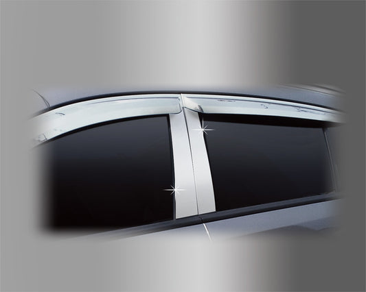 Auto Clover PVC Chrome B Pillar Sticker Trim for Hyundai Terracan 2001 - 2007