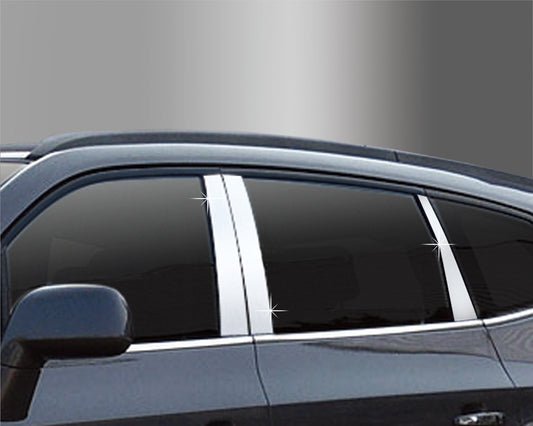Auto Clover PVC Chrome B Pillar Sticker Trim Set for SsangYong Rodius