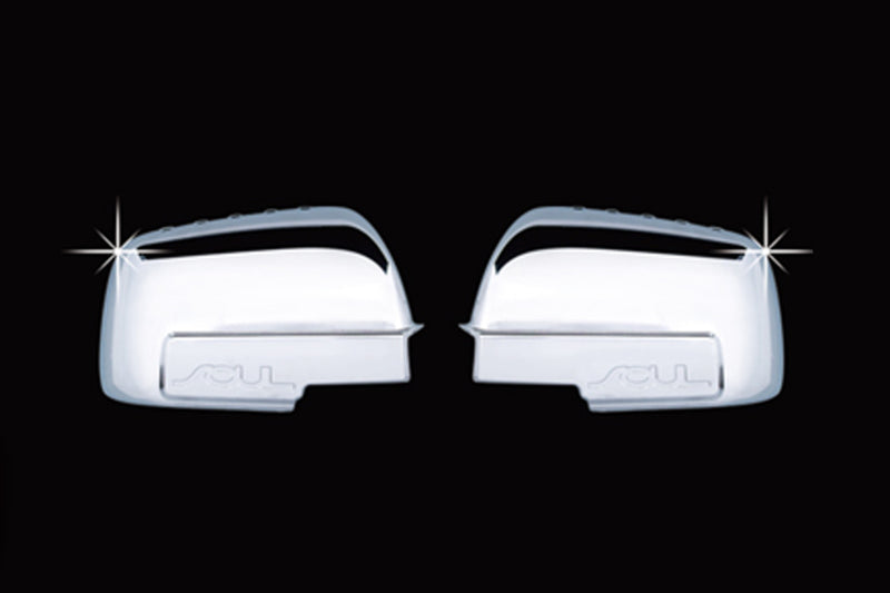 Auto Clover Chrome Wing Mirror Trim Set for Kia Soul 2009 - 2013
