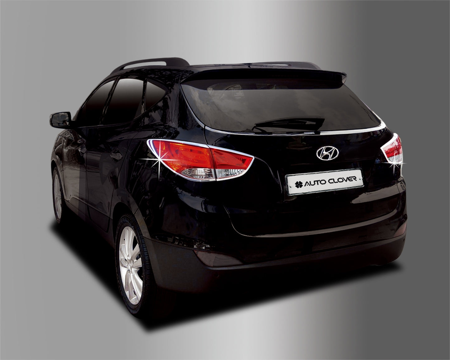 Auto Clover Chrome Tail Light Lamp Surround Trim for Hyundai IX35 2010 - 2015